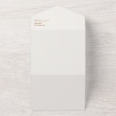 Retro Beach | Ivory Seal and Send All In One Uitnodiging (Buitenkant)