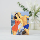 Retro Beach Kaart (Staand voorkant)
