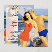 Retro Beach Kaart (Voorkant / Achterkant)