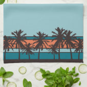 Retro Beach Kitchen Towelen Theedoek (Gevouwen)