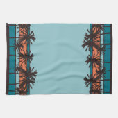 Retro Beach Kitchen Towelen Theedoek (Horizontaal)