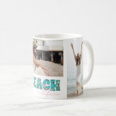 Retro Beach Life Fotocollage Koffiemok (Voorkant rechts)