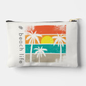 Retro Beach Life, wit silhouet Etui (Achterkant)