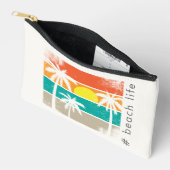 Retro Beach Life, wit silhouet Etui (Open)