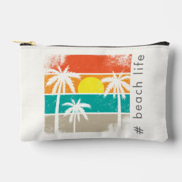 Retro Beach Life, wit silhouet Etui