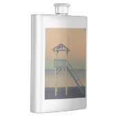 Retro Beach Lifeguard Tower zonsondergang Flacon (Rechts)