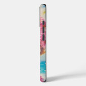 Retro Beach Meisje met Bloemen Zonnebril Case-Mate iPhone Case (Achterkant / Links)