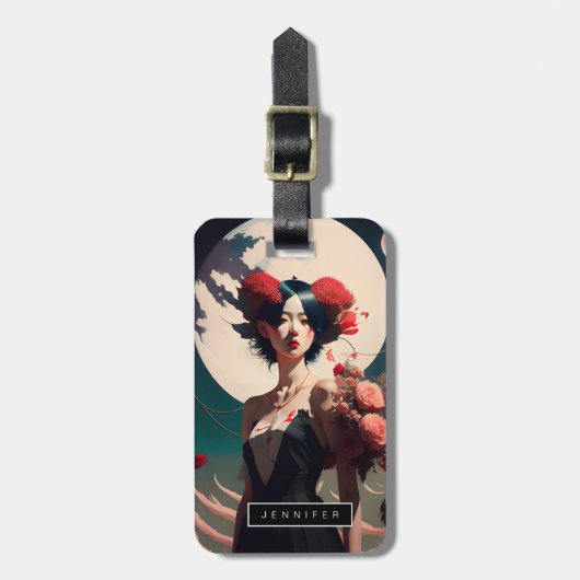 Retro Beach Mode Bagagelabels (Voorkant verticaal)