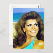 Retro Beach model fantasie Briefkaart (Voorkant / Achterkant)