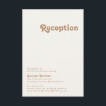 Retro Beach | Ontvangkaart voor ivoorbruiloft Informatiekaartje<br><div class="desc">Dit retro strand | Iivoorbruiloft is perfect voor je eenvoudige , kleurrijke tropische boho-zomerbruiloft. Het unieke bohemische middeleeuwse lettertype geeft dit ontwerp een klassiek, minimalistisch hippiebeeld. Stel dat je op zoek bent naar een design dat heldere, rustige oceaankleuren bevat voor je creatieve 70's strandbruiloft. In dat hoesje zijn dit product,...</div>