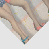 Retro Beach Pin-Up Girls Decoupage - Beach Bum  Tissuepapier (Detail)