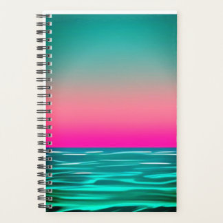 Retro Beach Planner spiraal notitieboek