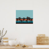 Retro Beach Poster (Keuken)