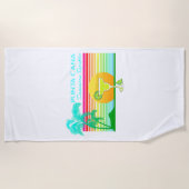 Retro Beach Punta Cana Margarita Strandlaken (Voorkant)