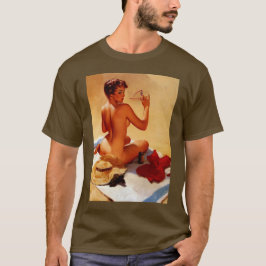  Retro Beach Summer Pinup Girl T-shirt