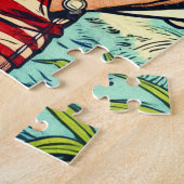 Retro Beach Surven Comics Legpuzzel (Zijkant)