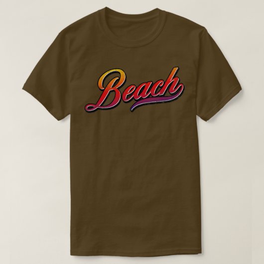 Retro  Beach T-shirt (Design voorkant)