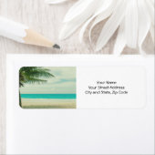 Retro Beach Thema Etiket (Insitu)