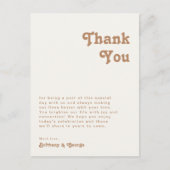 Retro Beach | Topaanbieding bedankt creditcard Briefkaart (Voorkant)