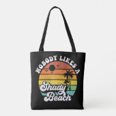 Retro Beach Tote Bag (Achterkant)