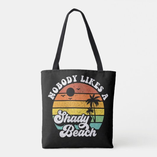 Retro Beach Tote Bag (Achterkant)