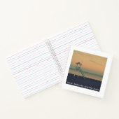 Retro Beach Tower Sunset Gepersonaliseerde reizen Notitieboek (Binnen)