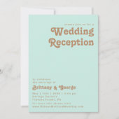 Retro Beach | Uitnodiging tot het ontvangen van Aq (Voorkant)