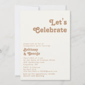 Retro Beach | Uitnodiging tot vieren in Ivoorkust (Voorkant)