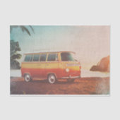 Retro Beach Van Surfer Decoupage Papier (Voorkant)