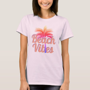 Retro Beach Vibes Palm Tree T-shirt