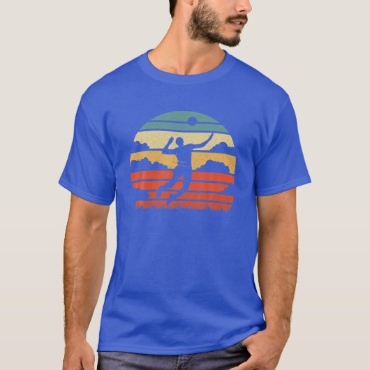 Retro Beach Volleyball T-shirt (Voorkant)