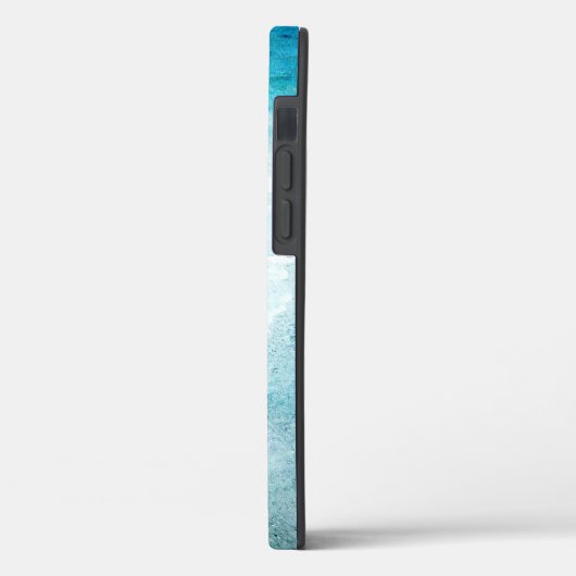 Retro Beach - Waterverf voor de Blauwgroen Kustbla Case-Mate iPhone Case (Achterkant / Links)