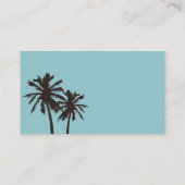 Retro Beach Wedding Website Invoegen Kaarten (Achterkant)