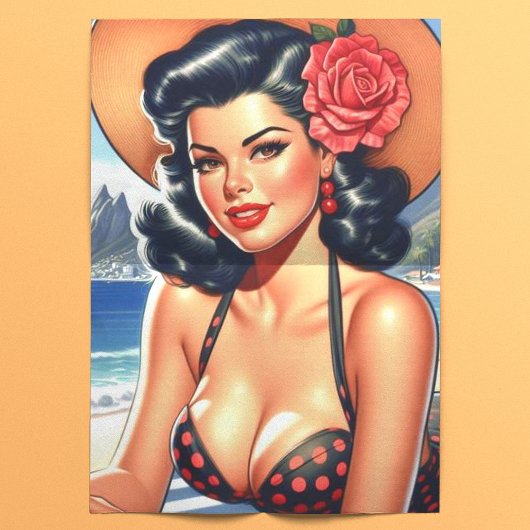 Retro Beach Zomer Pin-up Tissuepapier