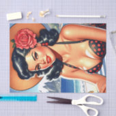 Retro Beach Zomer Pin-up Tissuepapier (Craft)