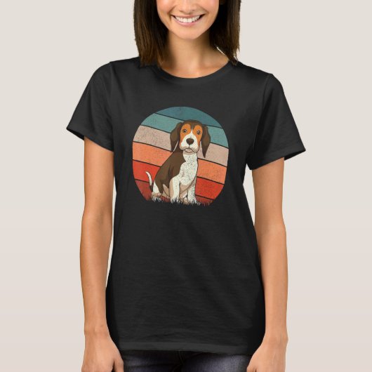 Retro Beagle Dier Hond Eigenaar Beagle 1 T-shirt (Voorkant)