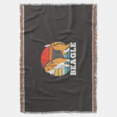 Retro Beagle Dog Deken (Voorkant Verticaal)