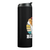 Retro Beagle Dog Thermosbeker (Gedraaid links)