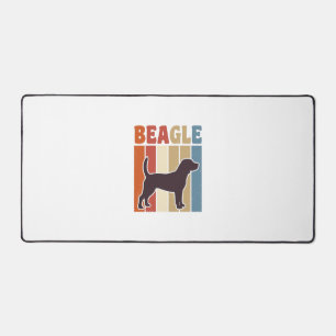 Retro Beagle-hond Retro Streep Vectorontwerp_1 Bureaumat