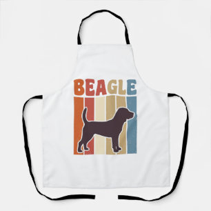 Retro Beagle-hond Retro Stripe Vector Design_1 Schort