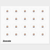 Retro Beagle Hond Therapie Shirt Ontwerp_1 Hart Sticker (Vel)