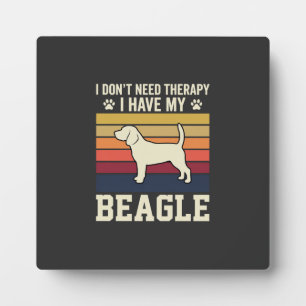 Retro Beagle Hond Therapie Vintage Fotoplaat