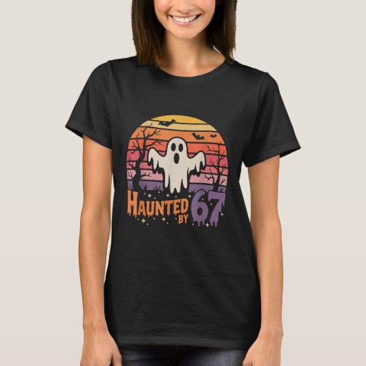 Retro Beangstigend Meme 67 Zes Zeven 6 7 T-shirt (Voorkant)