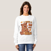 Retro Bear Nap and Snack Women’s Sweatshirt (Voorkant volledig)