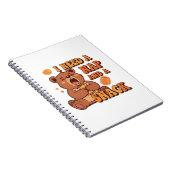 Retro Bear Nap First Lined Notebook Notitieboek (Rechterzijde)