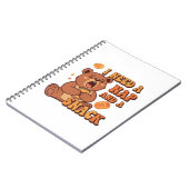 Retro Bear Nap First Lined Notebook Notitieboek (Linkerzijde)