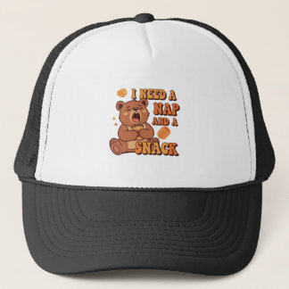 Retro Bear Nap Ready Trucker Hat Pet