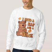 Retro Bear Needs Rest Men’s Sweatshirt (Voorkant)