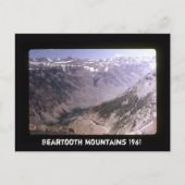 Retro Beartooth Bergen Schilderachtig snelweg land Briefkaart (Voorkant)