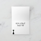 Retro Beatnik Bongo Custom Age Birthday Card Kaart (Binnen)